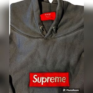Supreme box logo hoodie XL black